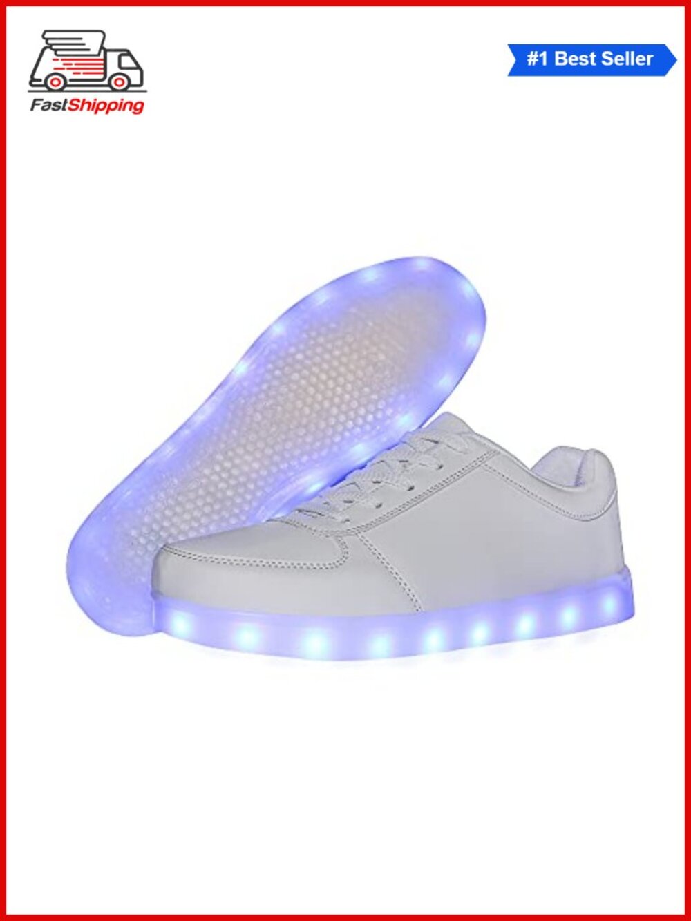 ✨Unisex LED Light Up Sneakers USB Charging Glowing Luminous Shoes